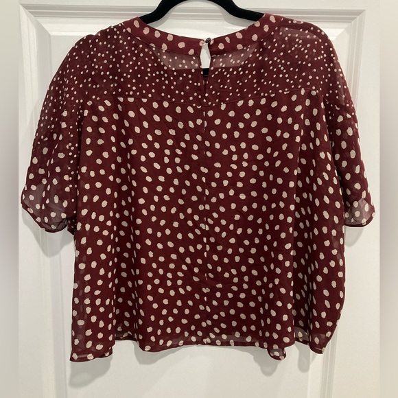 Madewell Silk Prose Flowy Dots Blouse - Picture 8 of 10